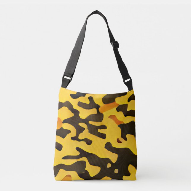 Sacs de carrosserie de motif noir jaune Camouflage (Devant)