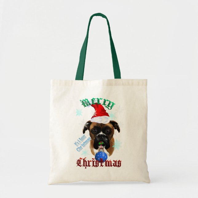 Sacs de chien de boxeur de Merveilleux-Noël (Devant)