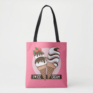 Sacs de couleur personnalisés Ice Cream Lover
