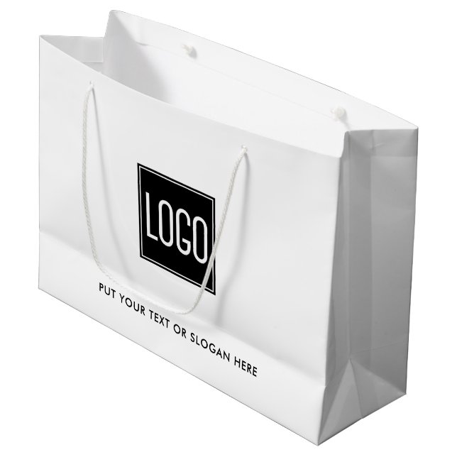 Sacs de courses pour entreprises - Sacs-cadeaux av (Devant Angle)