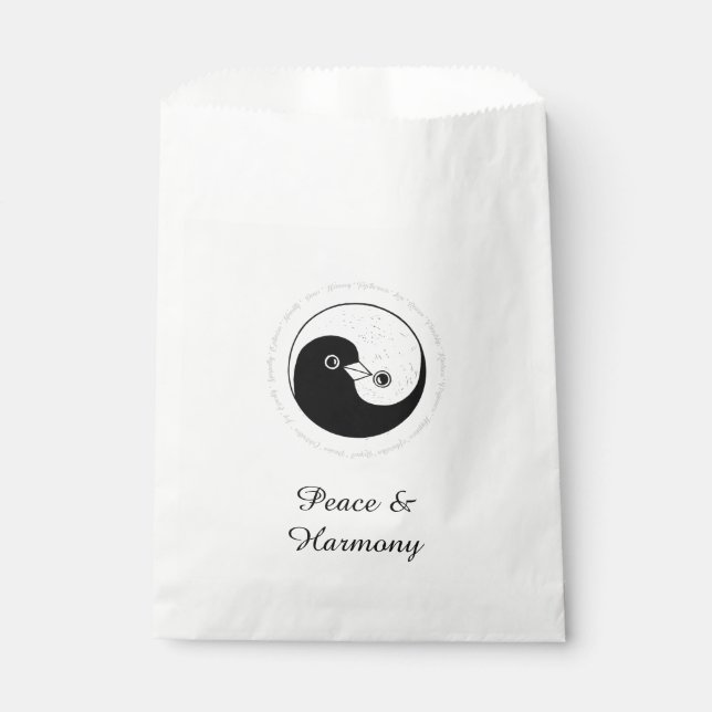 SACS DE FAVEUR b/w Yin Yang Dove Harmomy (Devant)