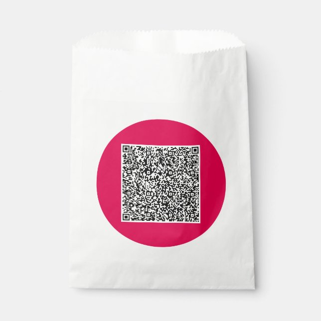 Sacs de faveur de code QR personnalisés Votre conc (Devant)