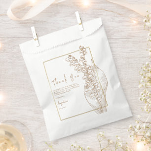 Sacs de faveur de douche de mariée.