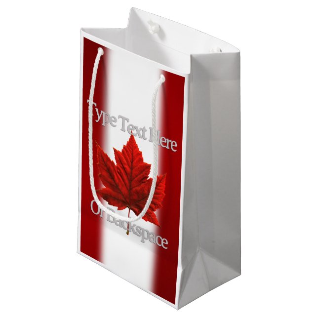 Sacs de faveur de drapeau du Canada Personnalisés  (Devant Angle)