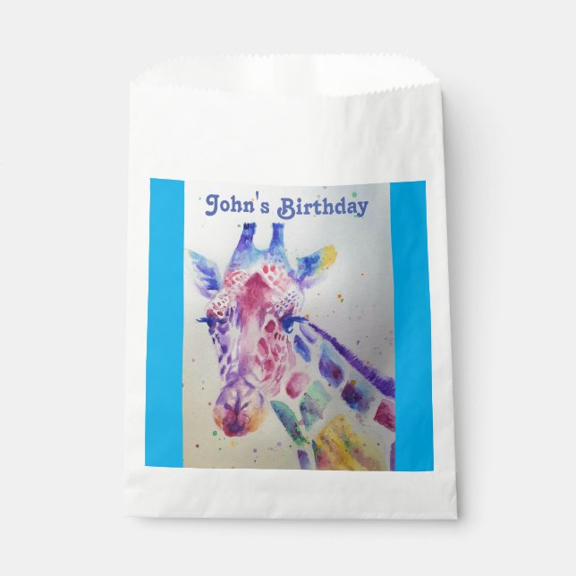 Sacs de faveur de fête pour animaux de zoo de gira (Devant)