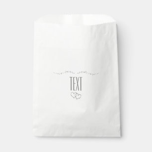 Sacs de faveur de mariage Silver Hearts & Sparkle