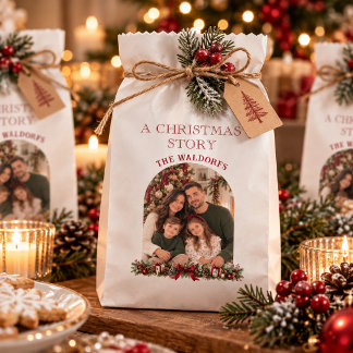 Sacs de faveur de photo de Noël personnalisés