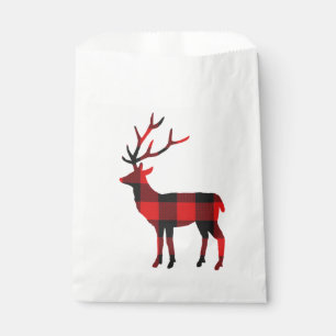 Sacs de faveur des cerfs communs de plaid de