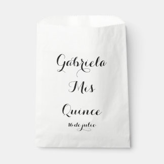 Sacs de faveur Mis Quince - Personnaliser pour vot