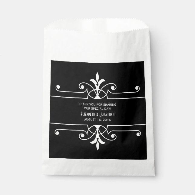 Sacs de Faveur Ornementale Fancy Ebony (Devant)