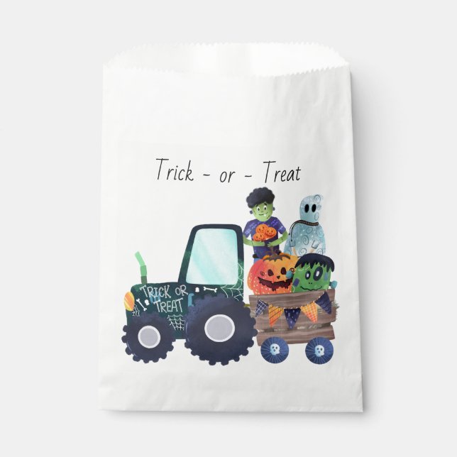 Sacs de faveur pour Halloween Camion Monster (Devant)