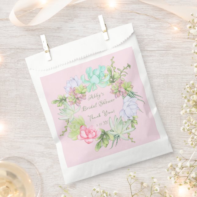 Sacs de Faveurs de Couronne de Verdure Grasse pour (Coupé)