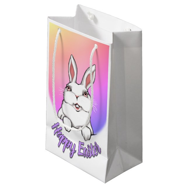 Sacs de faveurs de lapin de Pâques Sacs de Pâques  (Devant Angle)