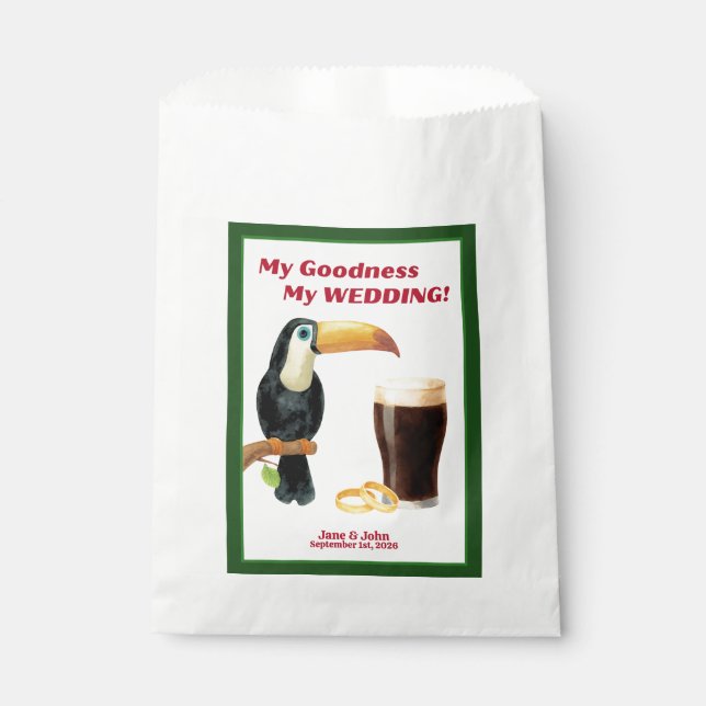 Sacs de Faveurs de Mariage/Bain de Mariée Stout Ir (Devant)