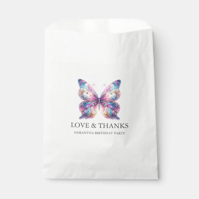 Sacs de Faveurs Papillon de Rêve (Devant)