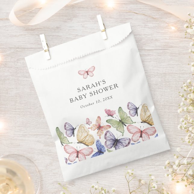 Sacs de Faveurs pour Baby Shower Papillon (Coupé)