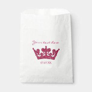 Sacs de fête de faveur de couronne de paillettes r