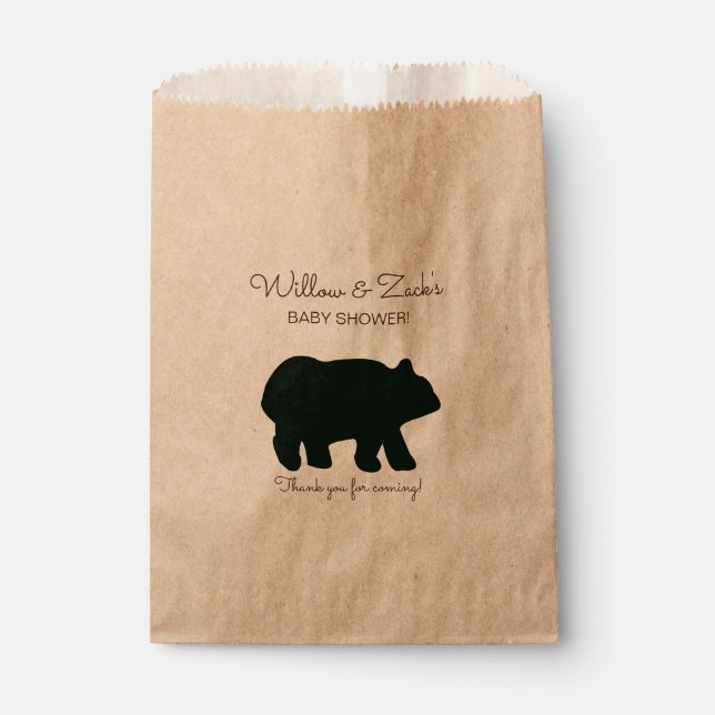 Sacs de Fête de l'Ours Rustique Kraft BEA-100 (Devant)