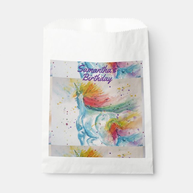 Sacs de fête pour animaux de compagnie licorne mig (Devant)