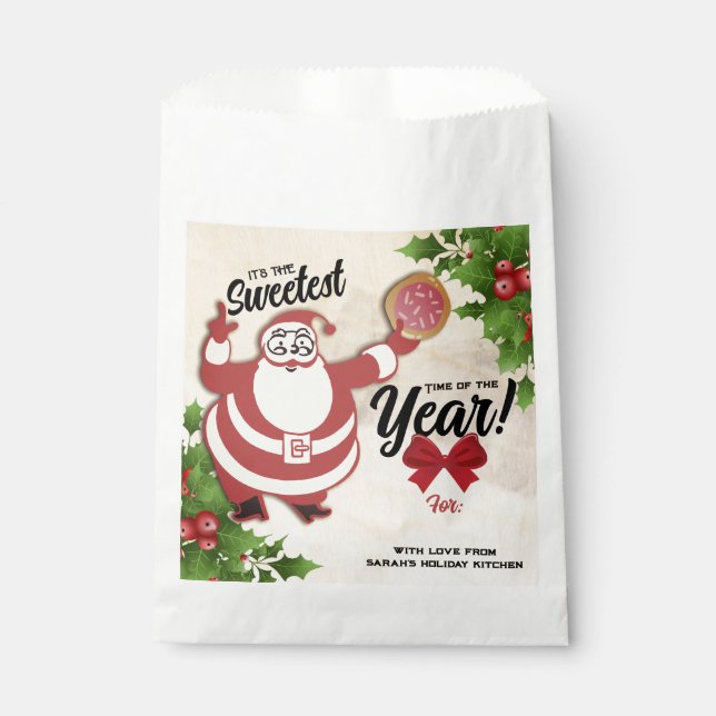 Sacs de friandises de boulangerie biscuits de Noël (Devant)