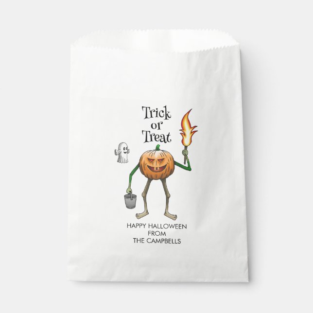 Sacs de friandises Halloween Trick or Treat (Devant)