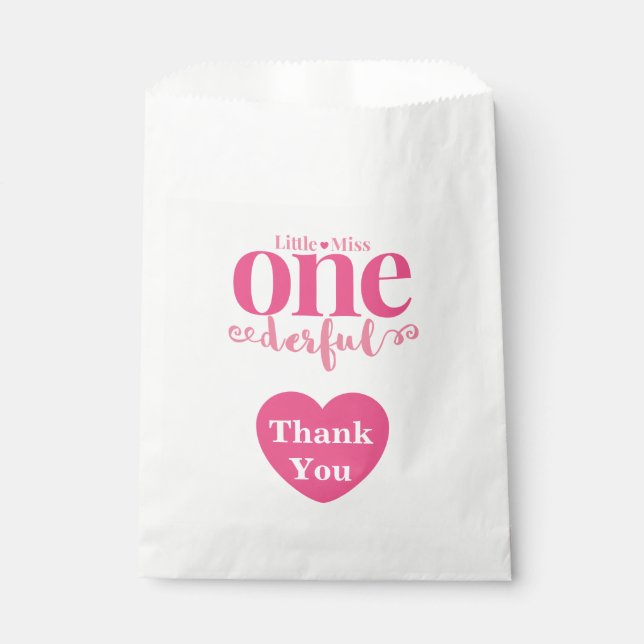 Sacs de friandises Little Miss Onederful (Devant)