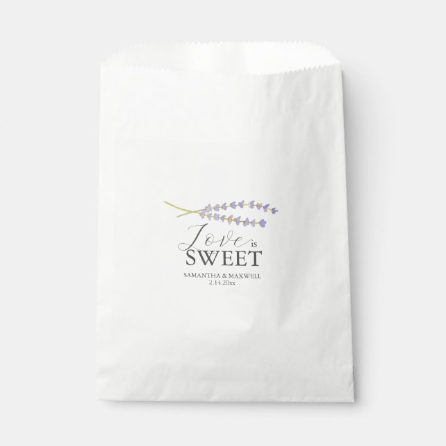 Sacs de mariage Favor Lavender (Devant)