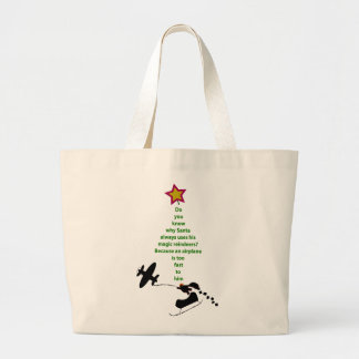 Sacs de Noël : Père Noël et un avion