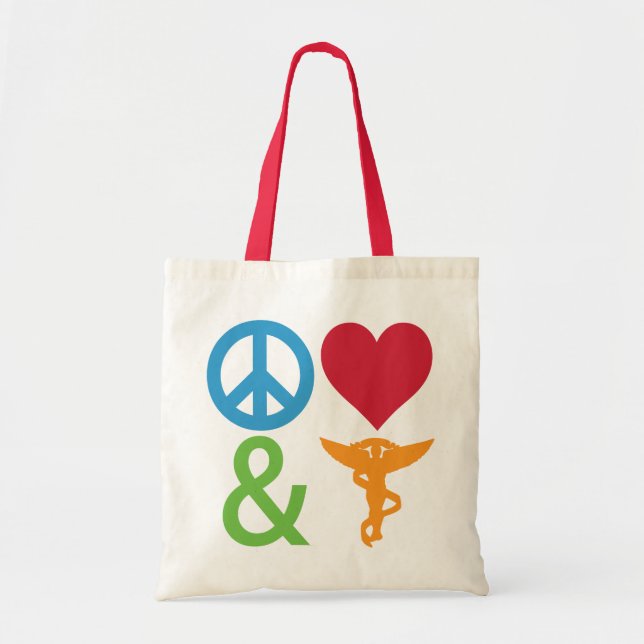 Sacs de paix, d'amour et de chiropratique (Devant)