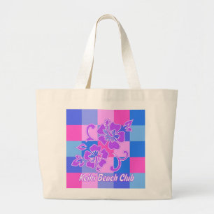 Sacs de plage Hibiscus en damier