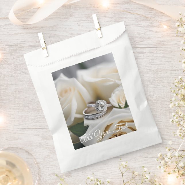 Sacs de préférence mariage blanc (Coupé)