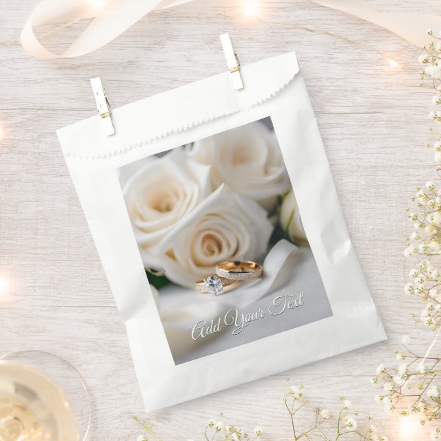 Sacs de préférence mariage blanc (Coupé)