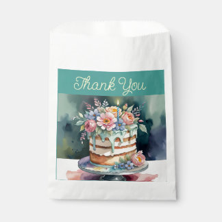 Sacs de remerciement, floral, 50 pièces