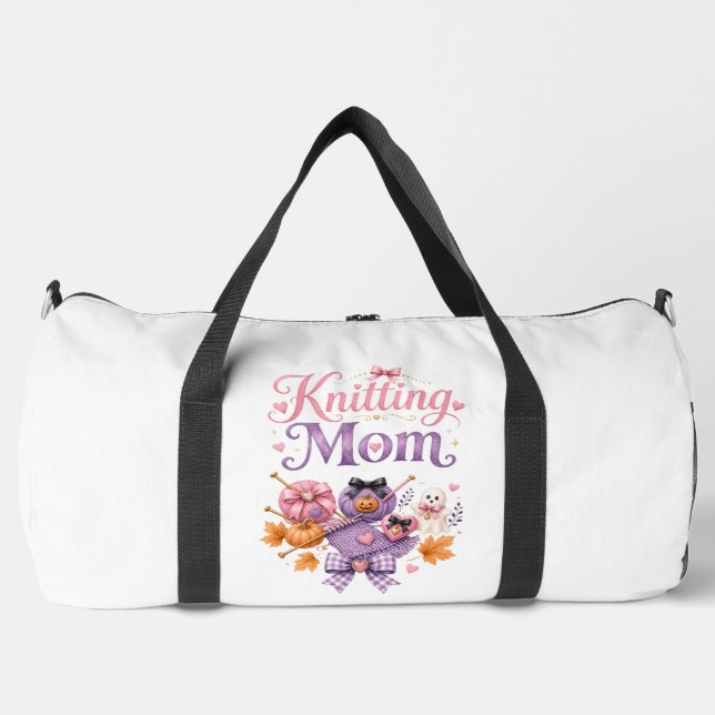 Sacs de sport Maman Tricoteuse Halloween (Recto)
