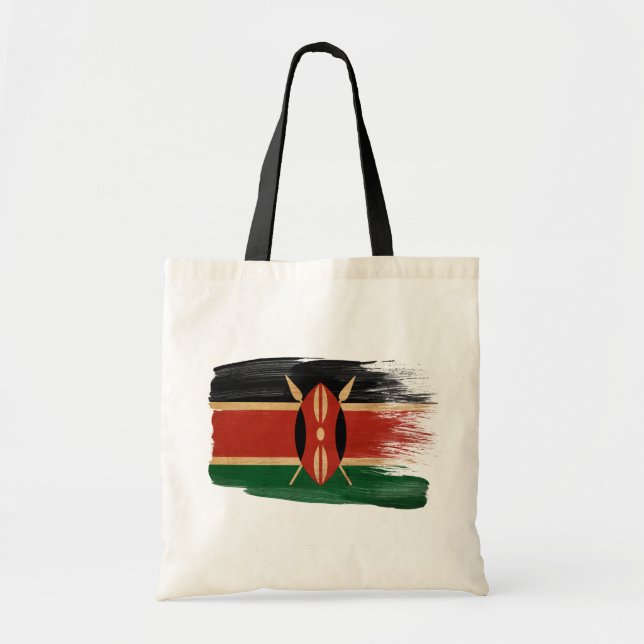 Sacs de toile de drapeau du Kenya (Devant)