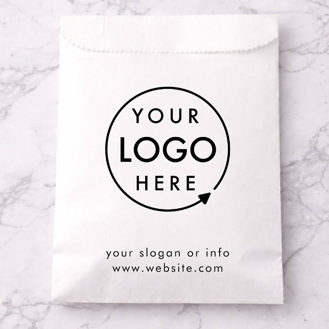 Sacs en papier | Modèle de sac cadeau d'entreprise (Minimalist company branded favor bags for small business gifting, brand events & promotional swag)