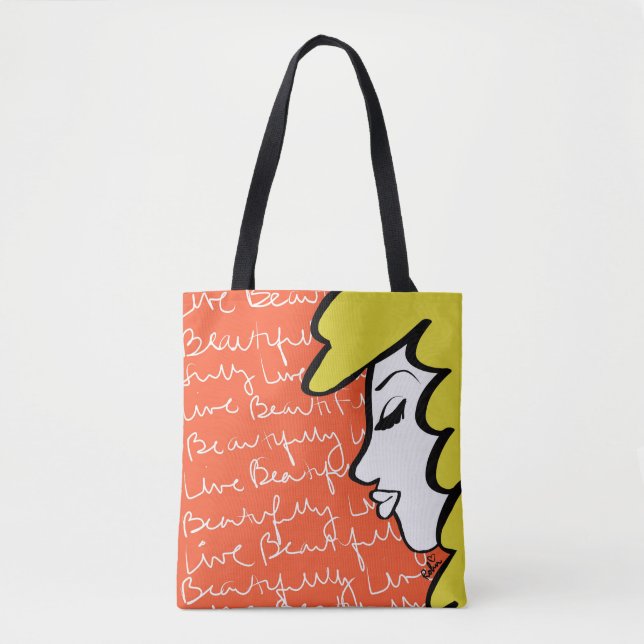 Sacs en toile Live Beautifully (Devant)