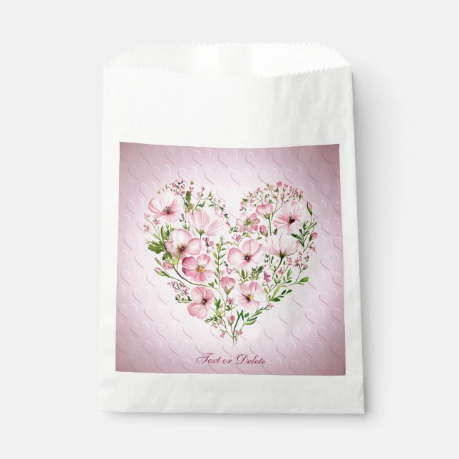 Sacs Favoris Coeur Rose (Devant)