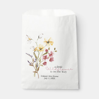 Sacs fleur sauvage Baby shower Favoriser
