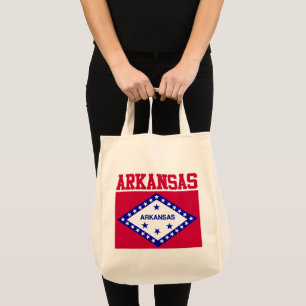 Sacs fourre-tout à drapeau d'état de l'Arkansas