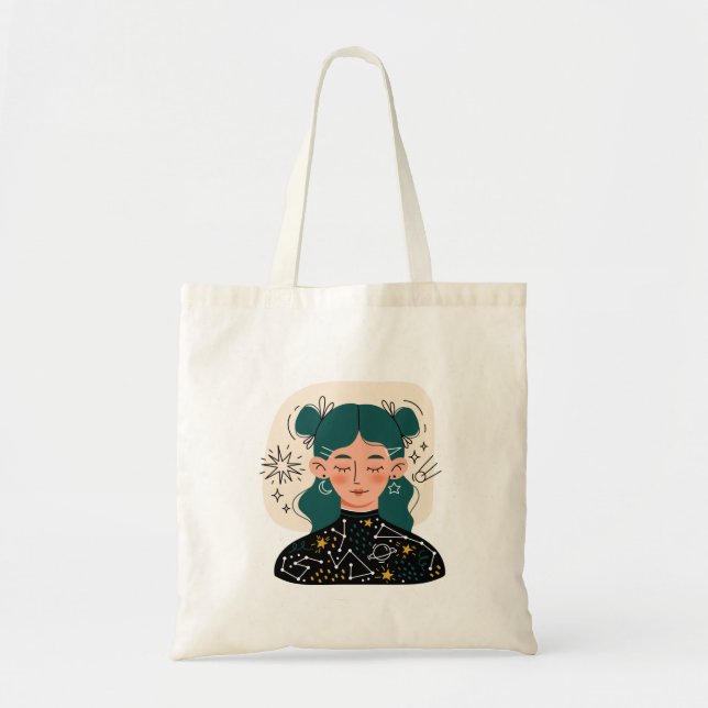 Sacs fourre-tout à motif pour filles dormant (Devant)