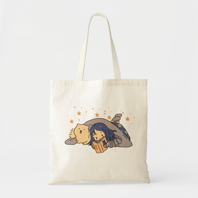 Sacs fourre-tout avec design de fille mignonne Sta (Devant)