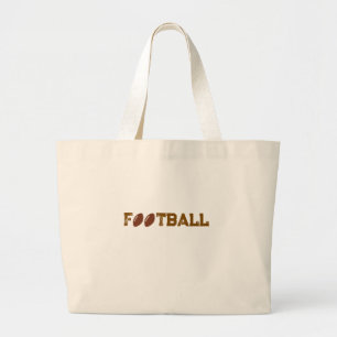 Sacs fourre-tout avec le mot FOOTBALL en brun
