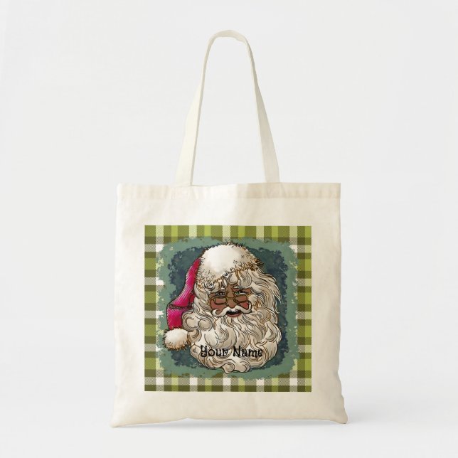 Sacs fourre-tout Black Christmas Santa (Devant)