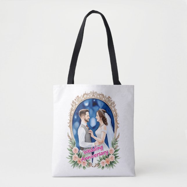 Sacs fourre-tout d'anniversaire mariage (Devant)