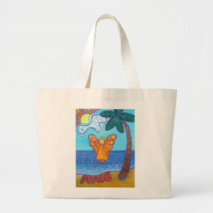 Sacs fourre-tout d'art Beach Angel Peace and Joy A
