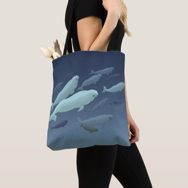 Sacs fourre-tout de baleines de Beluga Baguettes d (De près)