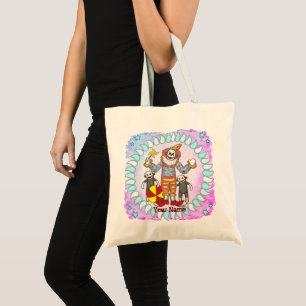 Sacs fourre-tout de clown de singe de choq