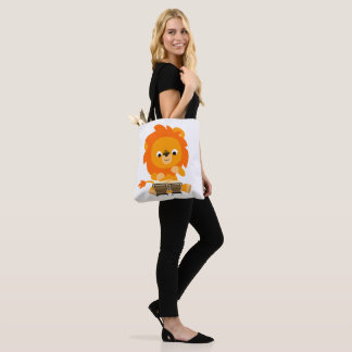 Sacs fourre-tout de lion de dessin animé mignon jo