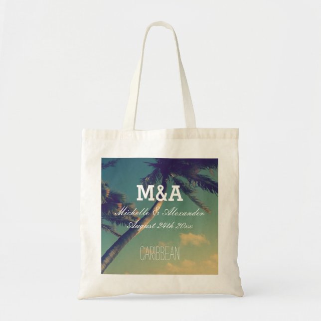 Sacs fourre-tout de mariage de plage de destinatio (Devant)
